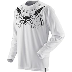 Fox Racing Nomad Victory Men's Off-Road Motorcycle Jersey w/ Free B&F Heart Sticker - White
