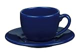 Waechtersbach  Espresso Cup & Saucer, Set of 4, Royal Blue
