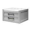 White Two Drawer , Charging Station