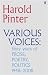 Various Voices: sixty years of Prose, Poetry, Politics, 1948-2008