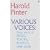 Various Voices: sixty years of  Prose, Poetry, Politics, 1948-2008