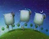 Insomniac Sheep Art Print Poster By Rob Scotton, 10  x 8 