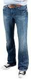 Fossil Mens jeans - Standard Boot (Color: Medium Destroy) by FOSSIL