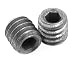 Zinc Plated Steel Hex Socket Set Screws with Cup Point, Silver #8-32
