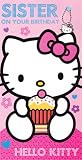 Hello Kitty Sister Birthday Card & Bag Charm