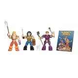 Almighty Heroes Preschool 4 piece Gift Set- 1book, 1 each of Moses, Samson, and David Action Figure