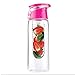 FGN Sport Water Bottle with Fruit Infuser and Carrying Handle,with Locking Flip Top Lid,BPA FREE -23 Oz-made with Tritan Copolyester--perfect for Travel,yoga,office and Around Town (Many Color Option)