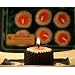 Sushi Natural Beeswax Candles boxed set of 6 - red