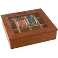 Assheuer & Pott ASS11776 Teebox mit 12 Ka mmern 30 x 28 cm, H�he 9 cm