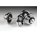 MARCY 20KG CHROME SPINLOCK DUMBELL WEIGHT SET