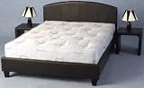 Apollo Double Faux Leather Bed Frame Low Foot End 4 Foot 6 – NEXT DAY DELIVERY