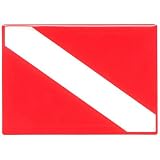 Super Heavy Dive Flag Sticker 1 / 8 &acute; clear vinyl top coating 2 1 / 2 &acute; x 3 1 / 2 &acute; . - B0000DYSNO