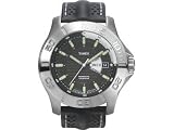 Timex Perpetual Stainless Steel-Sport Brown Strap Blck Dial