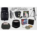 Sigma 70-300mm & 28-70mm DG Lens Set + Pro Accessory Kit for Canon EOS 50D, 40D, 30D, 20D