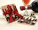 Vino! Original Art Coaster Set with Silver Grape Charm
