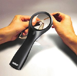Zelco Illuminating 5X Magnification Lens with Hands Free Kickstand