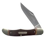 Schrade 125OT Mustang Brown with Sheath.  5 1/4 Folding Blade.