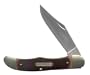Schrade 125OT Mustang Brown with Sheath.  5 1/4" Folding Blade.