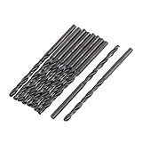 uxcell　ツイストドリルビット　ストレートシャンク　ハードウェアツール　木材切削　10個入り