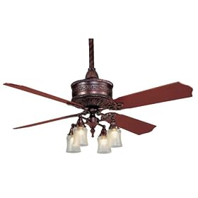 Casablanca Ceiling Fans 99U32T 19th Century Fan Weathered Copper Indoor Fan 54 w KG99-32... by Del Mar Designs-Casablanca