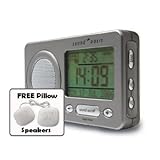 Sound Oasis Travel Therapy White Noise Machine Alarm With FREE Pillow Speakers