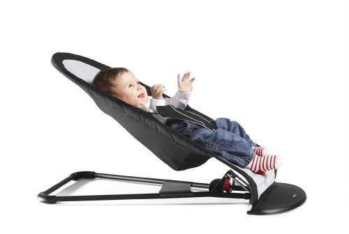 Imagen 5 de BabyBjörn Balance - Hamaca de mezcla de algodón, diseño de rayas, color negro