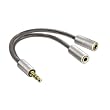 Hama AluLine Kompaktadapter, 2x Kupplung stereo