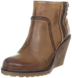 Buffalo London ES 30093 GARDA SUEDE 138328, Damen Fashion Halbstiefel & Stiefeletten, Braun (COGNAC 28), EU 39