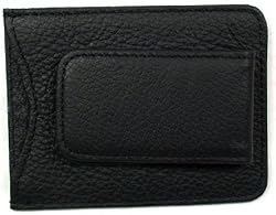 Leather Money Clip Card Holder