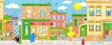 Sesame Street Neighborhood Wallborder- 180x9