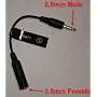Headset Adapter 3.5mm to 2.5mm Audio Adapter and Converter [Cingular AT&T RETAIL Package]
