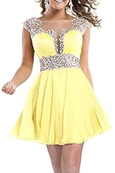 Chiffon 2015  Lace Homecoming Dress/Prom Dress  With Rhinestones