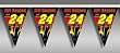 Jeff Gordon 25 Ft. Party Pennant Flags - 25 Ft Party Flag #24 Gordon