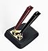 Platinum Desk Pen Stand - Double Pen - Black Red