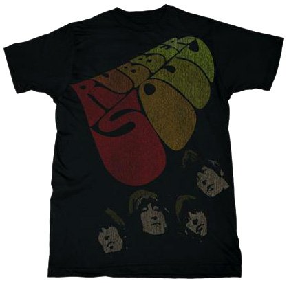 Signatures Network Men's The Beatles Short Sleeve T-Shirt,Black,Large