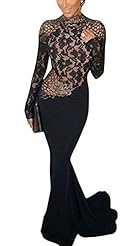 Sexy Lace Backless Mermaid Evening Dress/Maxi Dress 