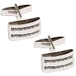 Romantic Gifts for Him Sterling Silver Onyx Gemstone Cuff Links Set (cflng233)