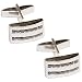 Romantic Gifts for Him Sterling Silver Onyx Gemstone Cuff Links Set (cflng233)