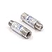 VCE Coaxial Surge Lightning Protector for Coaxial TV Antenna and Satellite in-Line 75 Ohm 5-2500MHz, 2 Pack Silver