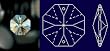 Octagon 30% Lead Crystal 26 mm #1080-26 Set of 10pc