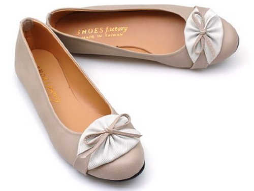 Ymid Select New Ladies Casual Flat Ballet Flats Shoes Beige