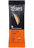 22 Days Nutrition, Organic Energy Bar, Pineapple Chocolate Chip Wonder, 50g (Pack of 12)