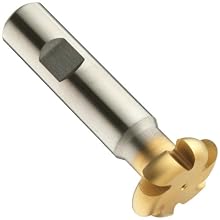 Niagara Cutter CVS130 Convex Radius Shank Type Cutter, High Speed Steel, TiN Coated, Weldon Shank, 3/4" Cutter Diameter, 6 Flutes, 1/32" Radius