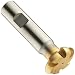 Niagara Cutter CVS130 Convex Radius Shank Type Cutter, High Speed Steel, TiN Coated, Weldon Shank, 1-3/8" Cutter Diameter, 6 Flutes, 3/16" Radius
