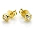 9CT Gold Diamond Doughnut Earrings