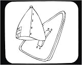 Decorated Mouse Pad with black and white, armour, protective, Europe, armor, safeguard, army, shield, England, metal, helmet, police, United Kingdom