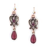 Leticia's Copper and Amethyst Hues Drop Earrings