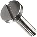 Stainless Steel Machine Screw, Plain Finish, Binding Head, Slotted Drive, 0.100" Length, M.8-0.20 UNM Threads, Made in US (Pack of 10)