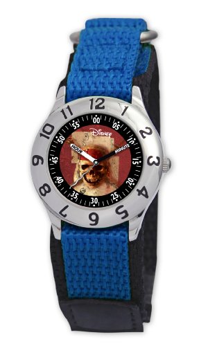 Disney Kinder-Armbanduhr Pirates of the Caribbean Lernuhr blau Preisvergleich