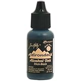 Ranger 1/2-Ounce Adirondack Alcohol Ink Singles, Pitch Black